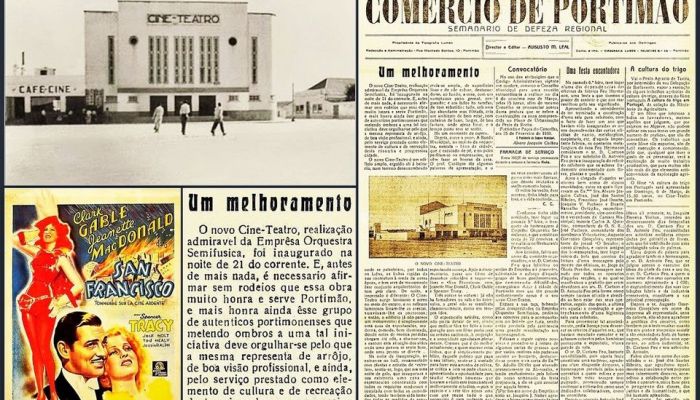 A inauguração do Cine-Teatro de Portimão